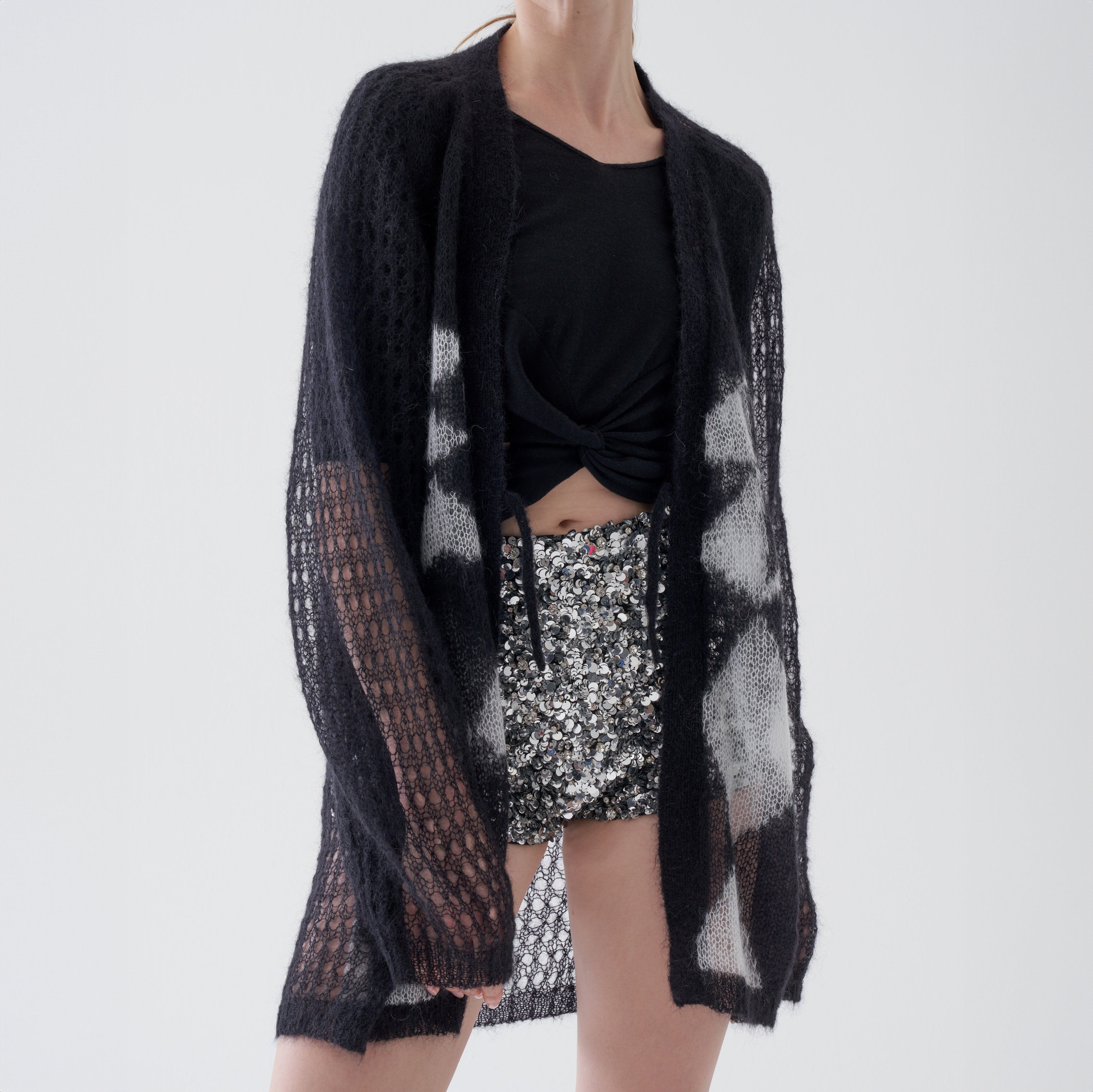 Jack - Oversized cardigan artfully crafted