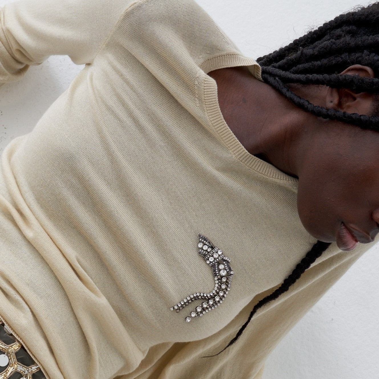 Leo - Vintage Crystals Brooch