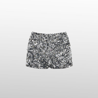 Jerry - Shorts Argentati Scintillanti