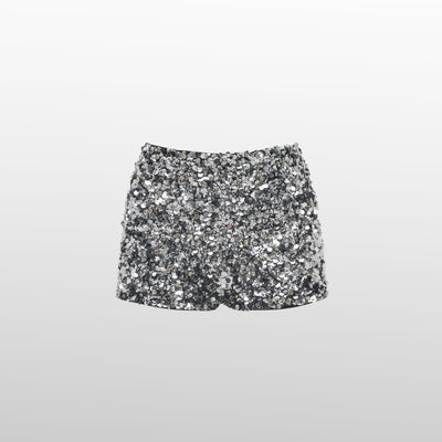 Jerry - Silver Sparkle Shorts